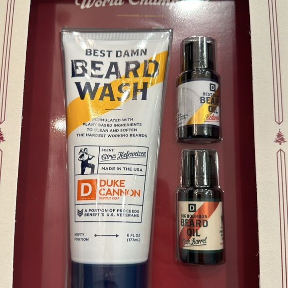 Duke Cannon beard wash and beard oil set. - Picture 4 of 5